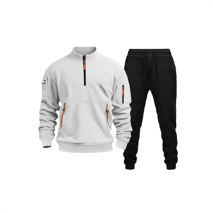Herren moderner Sportanzug mit funktionalen Taschen und Reißverschlussdetails Echoarchiv