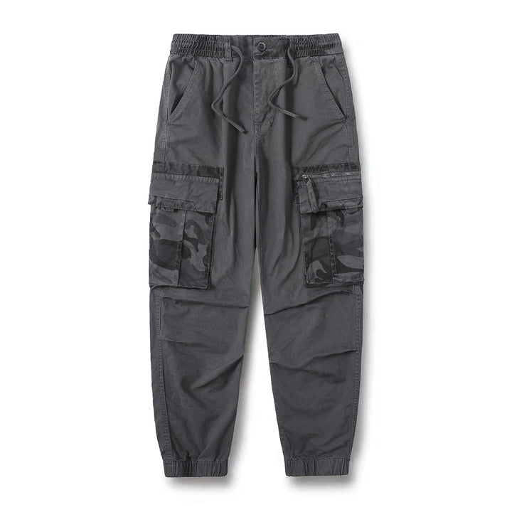 Herren Cargo-Hose mit elastischem Bund und praktischen Reißverschluss-Taschen Echoarchiv