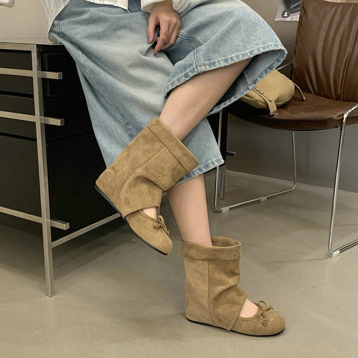 Damen Modische und bequeme Ballerina Boots Echo Archiv