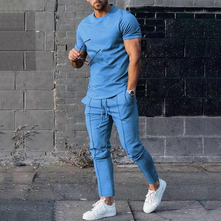 Herren lässiges T-Shirt und Jogginghose Set Echoarchiv
