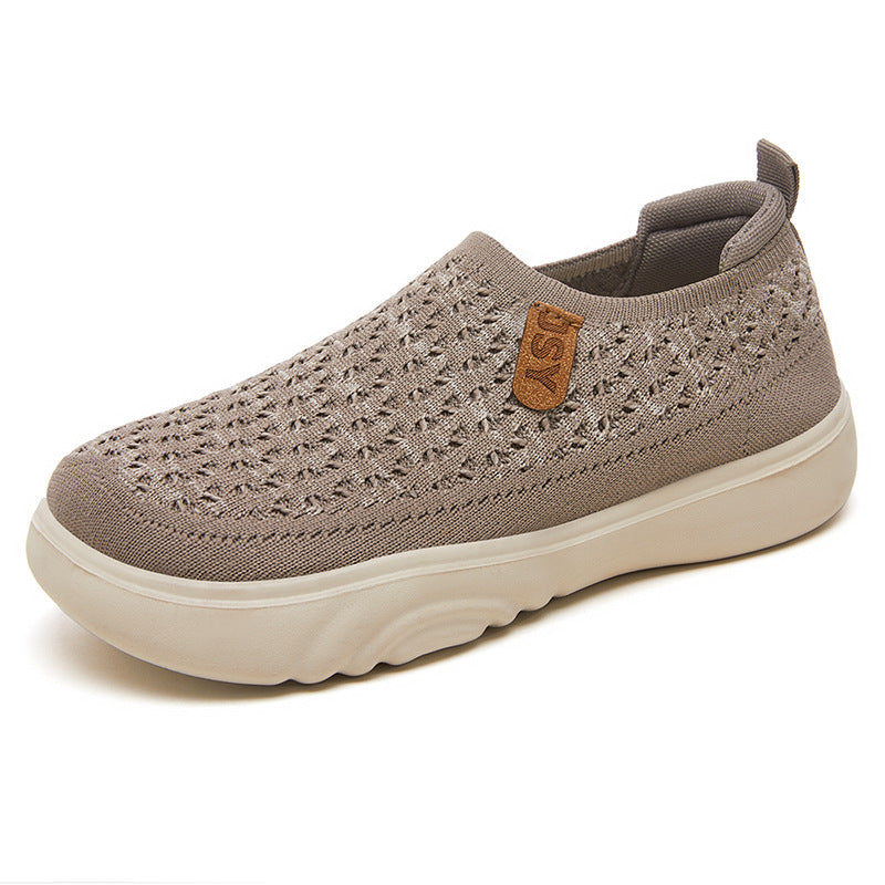 Damen nan gestrickter Slip-On Sneaker im sockenähnlichen Design mit atmungsaktivem Obermaterial und gepolsterter Komfortsohle Echo Archiv