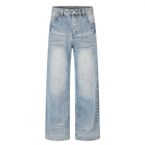 Damen Kurz geschnittene High‑Waist Culotte-Jeans mit weitem Bein, Retro‑Wash und softer Denimqualität Echo Archiv
