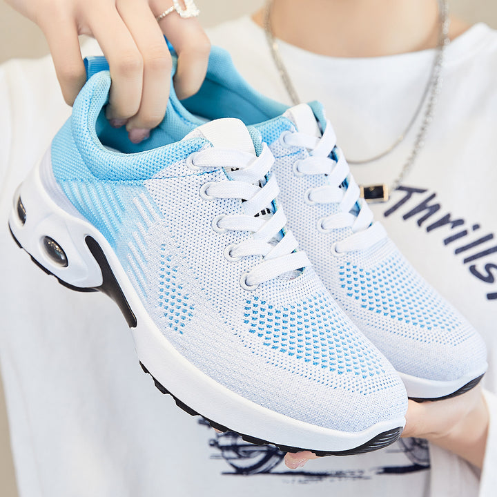 Damen nan atmungsaktive Strick-Sneaker mit Luftpolstersohle und gepolstertem Knöchelabschluss Echo Archiv