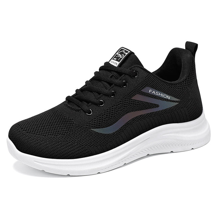 Unisex nan leichte Strickfreizeitsneaker mit gepolsterter Fersenstütze und rutschfester Profilsohle Echo Archiv
