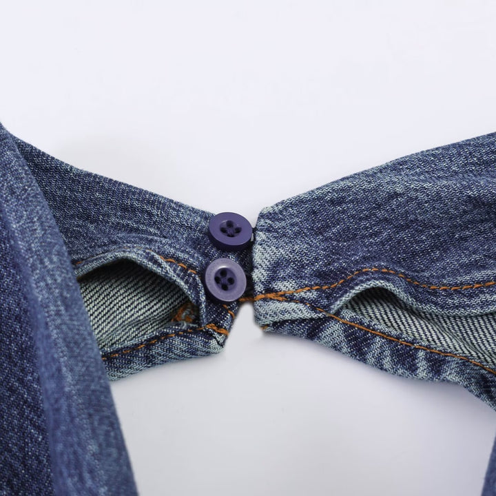 Damen Jumpsuit mit halbem Ausschnitt und weitem Bein Echo Archiv