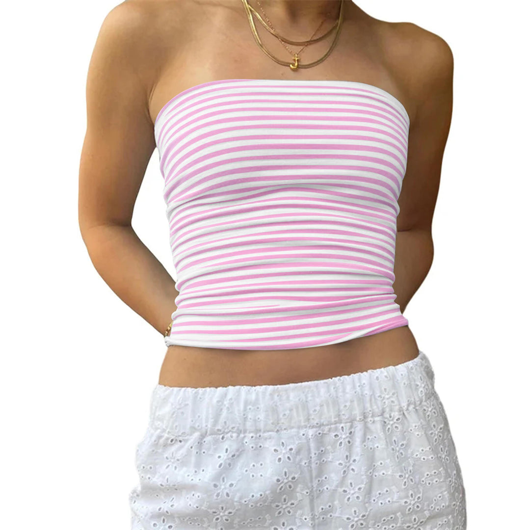 Damen Bustier-Oberteil mit feinen Streifen Echo Archiv