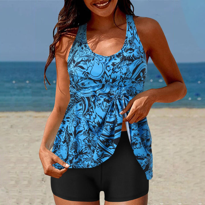 Damen Tankini-Set mit Hohe Taille und Sportlichem Flair Echo Archiv