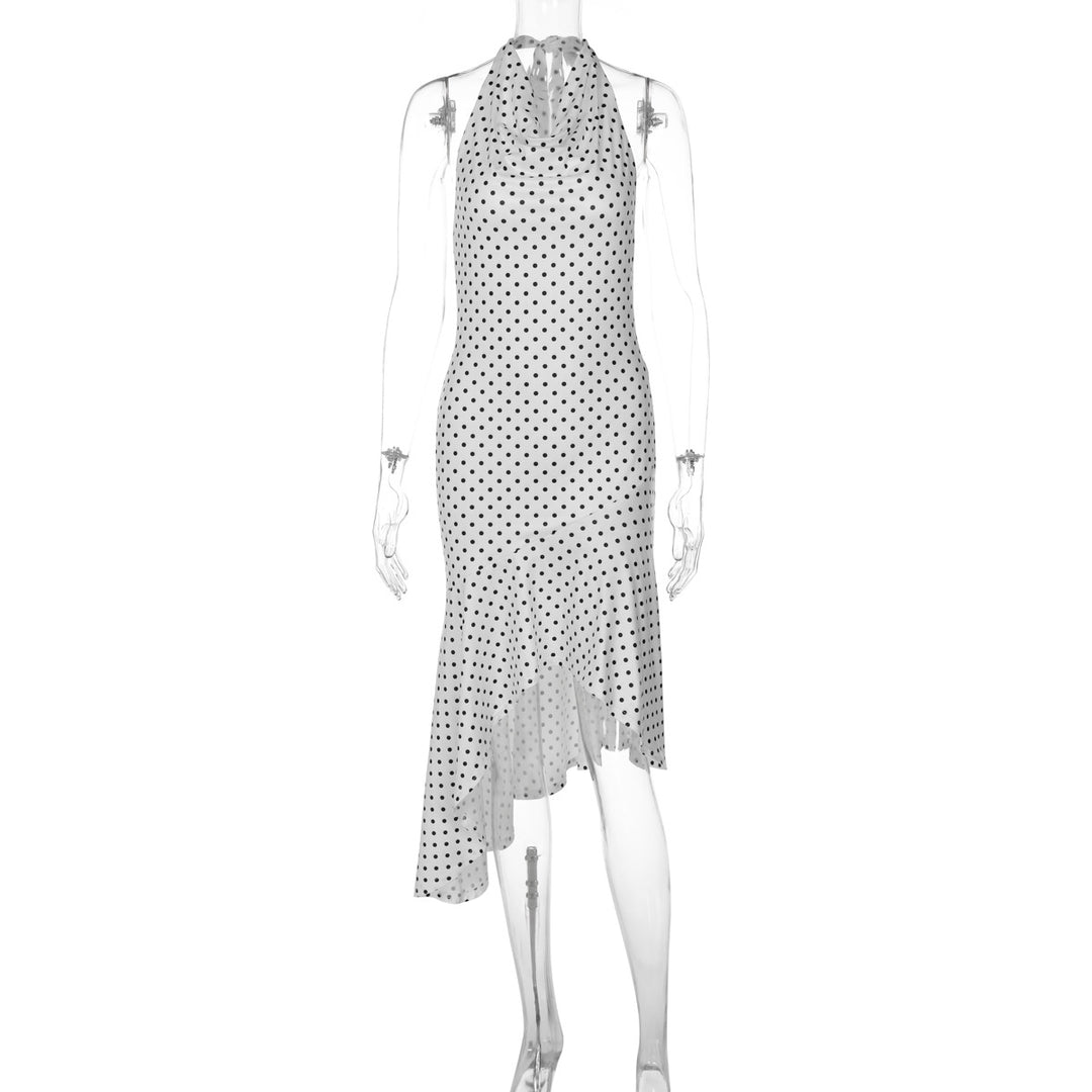 Damen ärmelloses Polka-Dots Kleid Echo Archiv