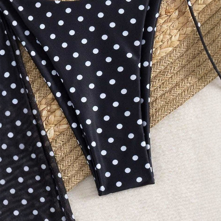 Damen Stilvolles Strandkleid mit Punkten Echo Archiv