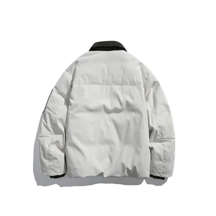 Herren Isolierte Fieldjacke im Workwear-Stil mit Cordkragen, Ellenbogen-Patches und aufgesetzten Taschen Echoarchiv