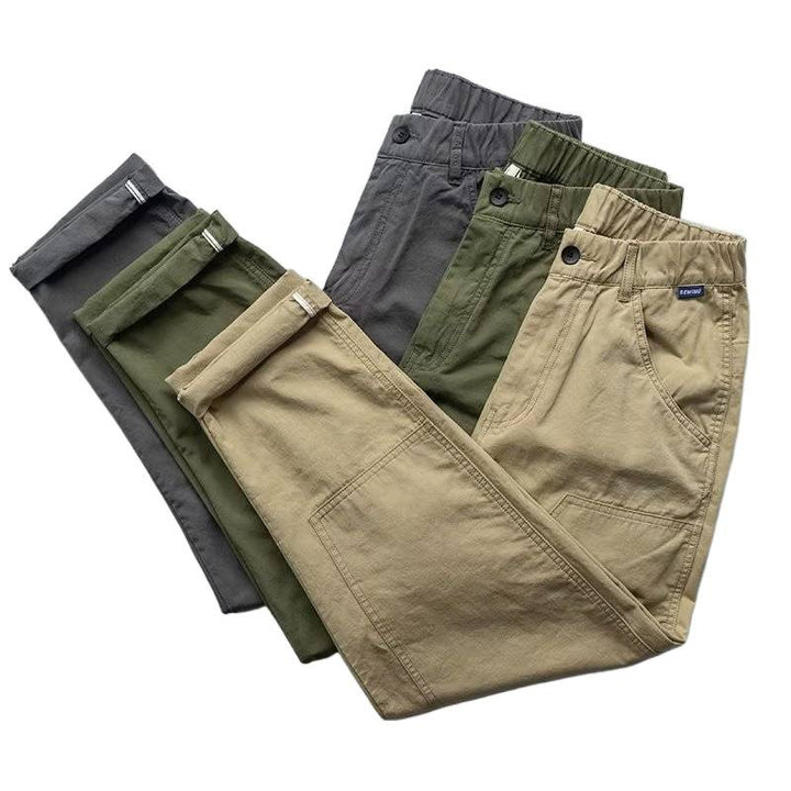 Herren Bequeme Cargohose mit Gummibund und praktischen Taschen – Bravaro