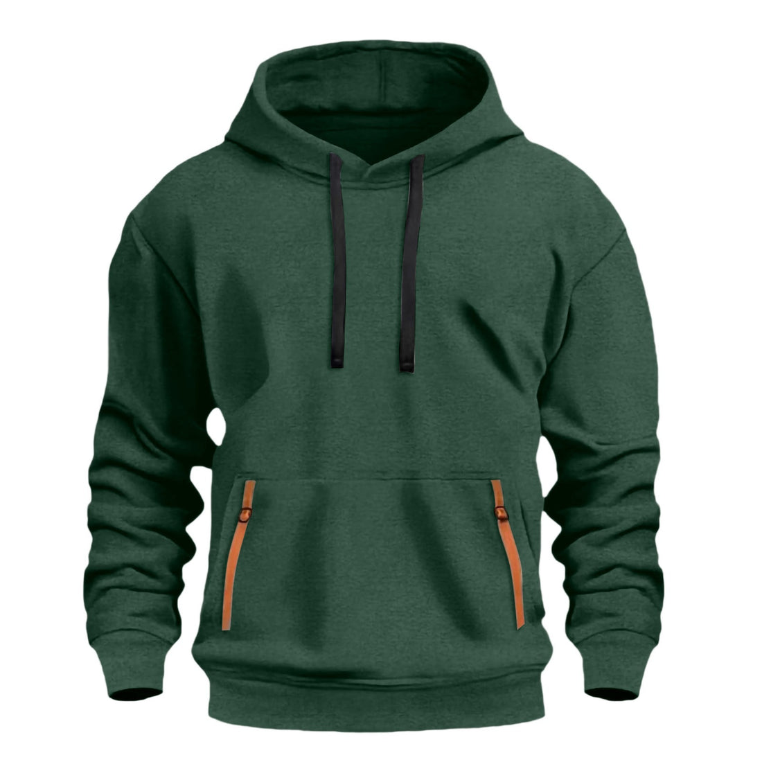 Herren Kapuzenpullover mit modischen Reißverschluss-Taschen – Cavarno