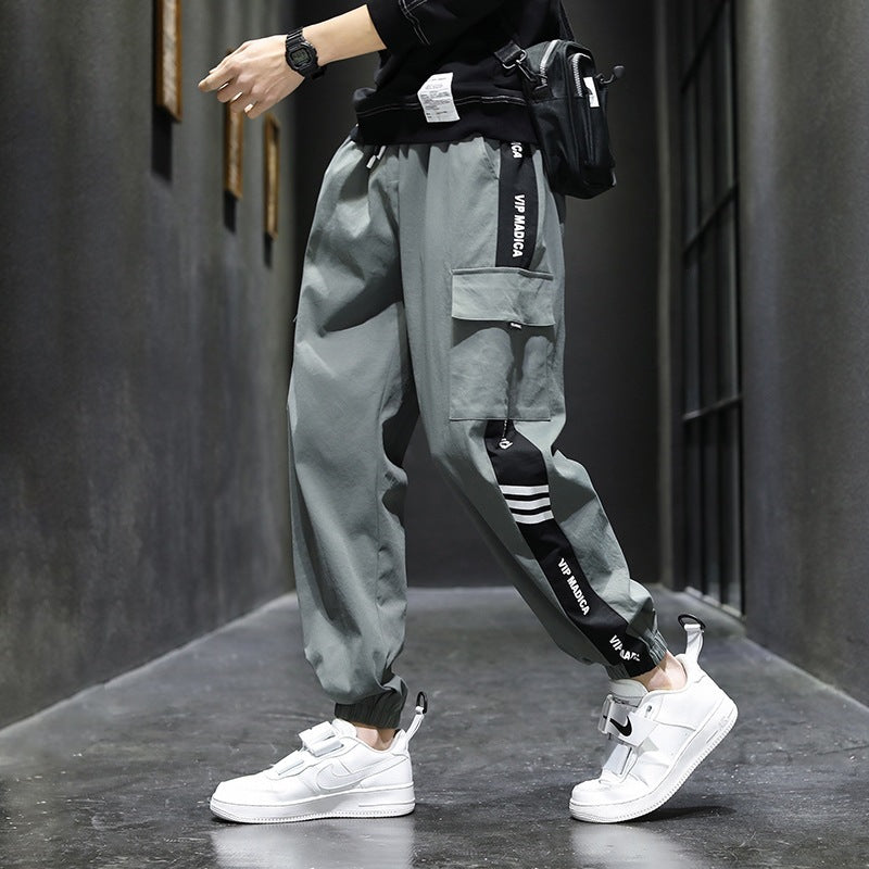 Herren Cargo-Hose mit seitlichen Taschen und elastischem Bund Echo Archiv