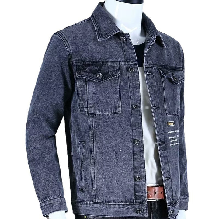 Herren Modische Denimjacke mit zwei Brusttaschen Echo Archiv