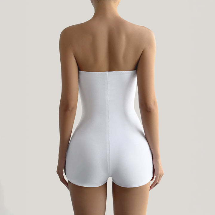 Damen Strapless Jumpsuit aus elastischem Material Echo Archiv