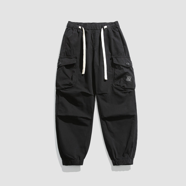 Herren Cargo-Hose mit elastischem Bund und zahlreichen Taschen Echoarchiv