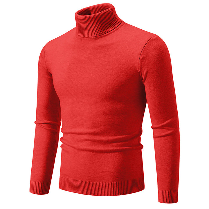 Herren nan Slim-Fit Rollkragenpullover aus Feinstrick mit geripptem Stehkragen und elastischem Bund Echo Archiv