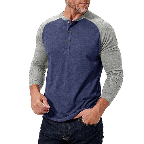 Herren Langarmshirt mit Knopfleiste Echoarchiv
