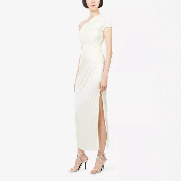 Damen Wickelkleid mit asymmetrischem Oberteil und eleganten Drapierungen Echo Archiv