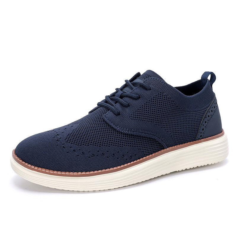 Herren nan gestrickter Oxford-Sneaker mit Wingtip-Perforation und federleichter EVA-Sohle Echo Archiv