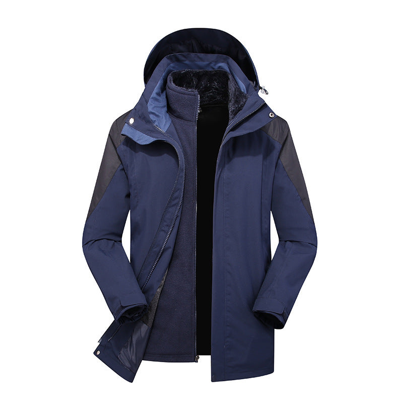 Damen Modulare Softshell-Regenjacke mit herausnehmbarer Fleece-Innenjacke und verstellbarer Kapuze – Célinea