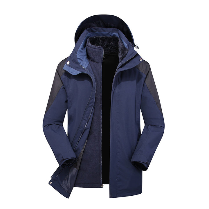 Damen Modulare Softshell-Regenjacke mit herausnehmbarer Fleece-Innenjacke und verstellbarer Kapuze – Célinea