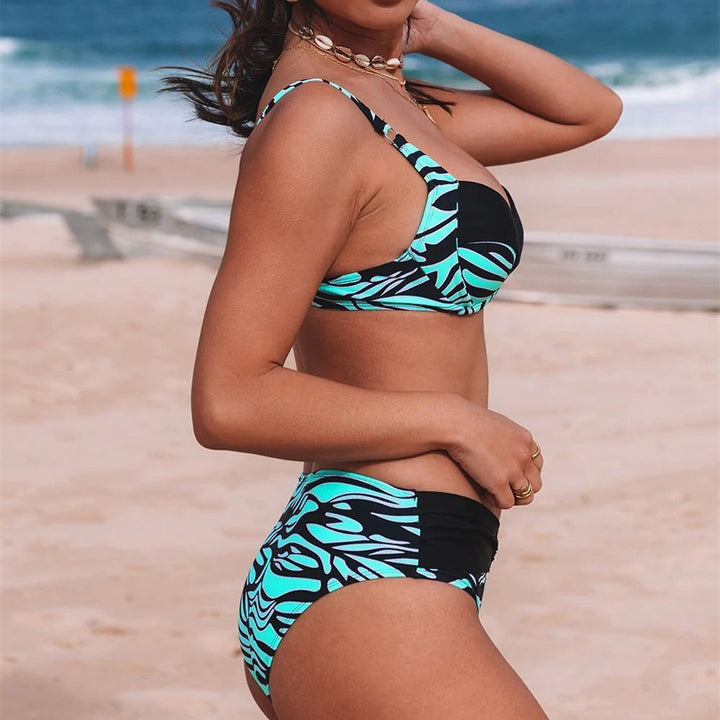 Damen Bikini mit modischem Tierprint und bequemer Passform Echo Archiv