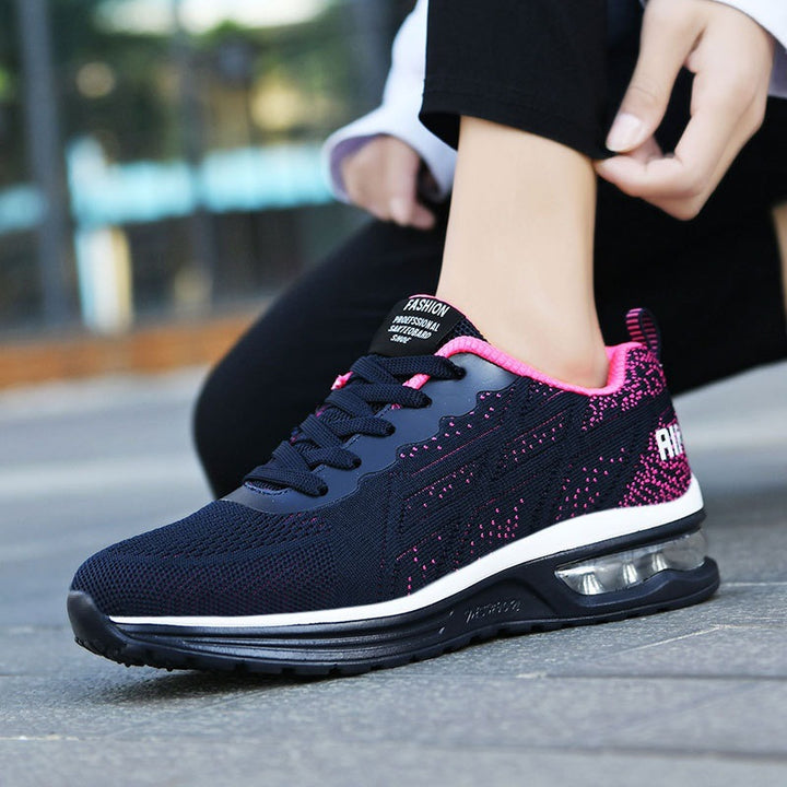 Damen nan atmungsaktive gepolsterte Leichtgewichtslaufschuhe mit Luftpolster Echo Archiv
