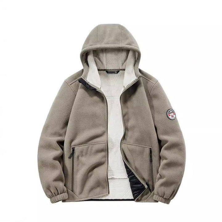 Herren Isolierte Fleece-Hoodiejacke mit Sherpa-Innenfutter und Zwei-Wege-Reißverschluss Echo Archiv
