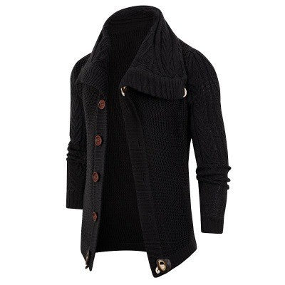 Herren Strickjacke mit Schalkragen und Holzknöpfen Echoarchiv
