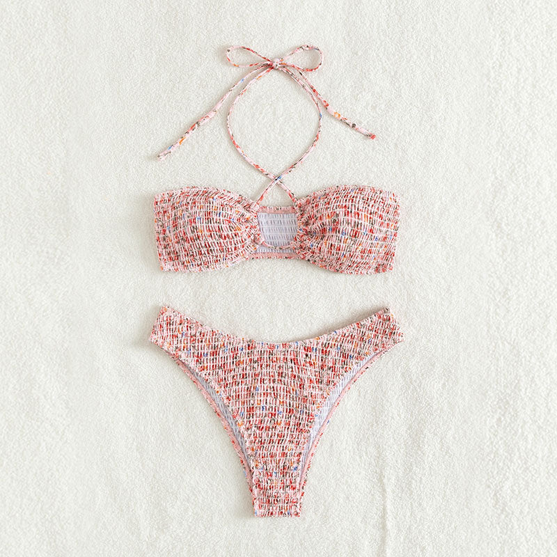 Damen Bandeau-Bikini Set mit Raffungen Echo Archiv