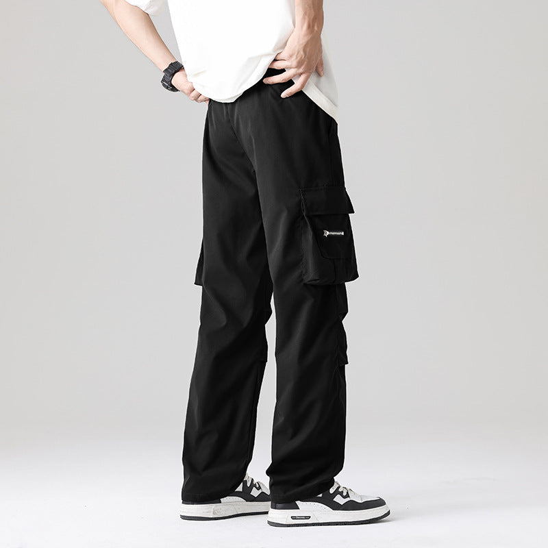 Herren Multifunktionale Cargo-Loungehose mit elastischem Tunnelzugbund, Mehrfachtaschen & verstellbarem Beinabschluss Echo Archiv