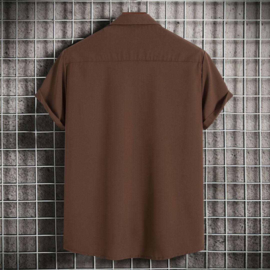 Herren Kurzarmhemd mit lässigem Oversized-Schnitt und feinem Material Echoarchiv