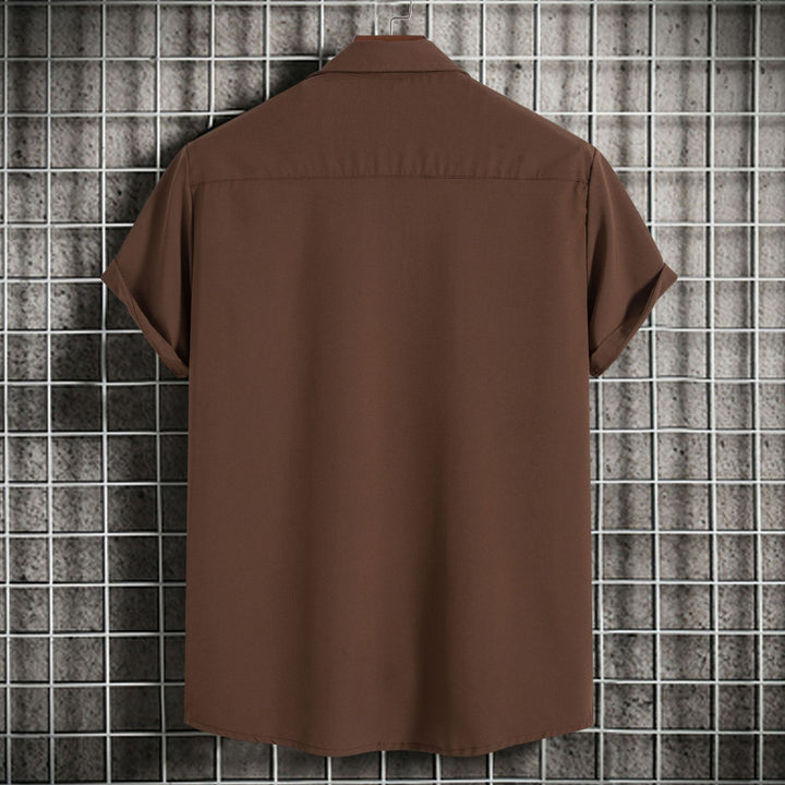 Herren Kurzarmhemd mit lässigem Oversized-Schnitt und feinem Material Echoarchiv