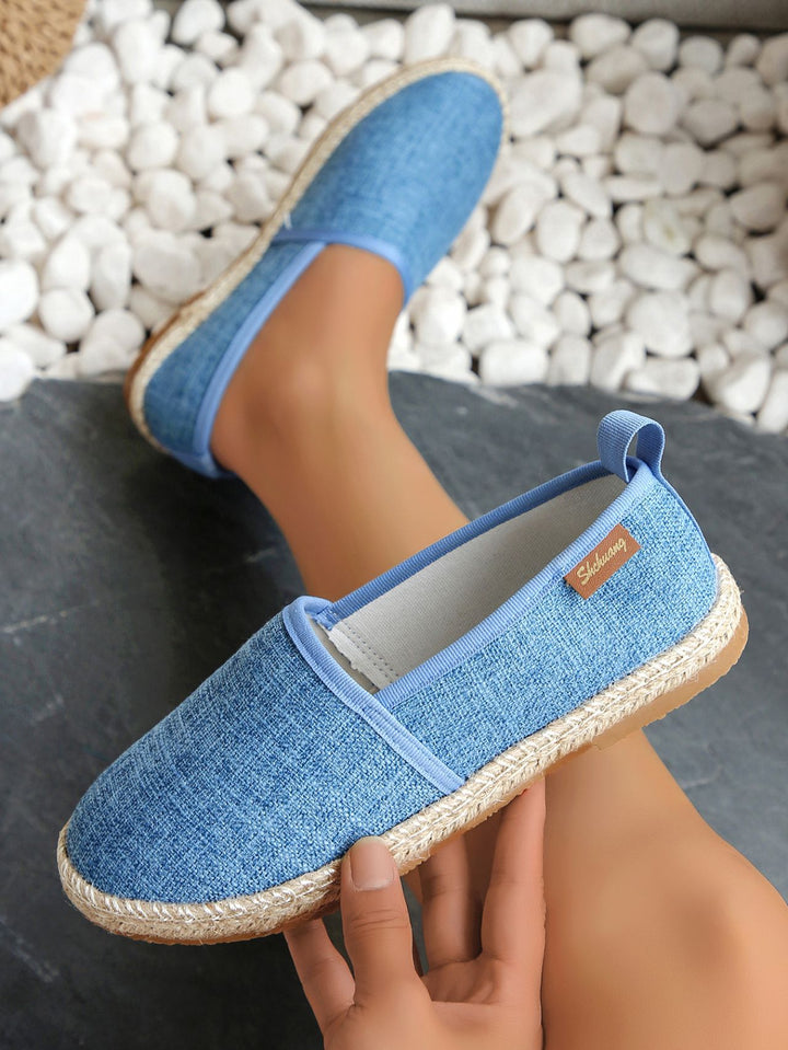 Damen  atmungsaktive Strick-Espadrilles mit geflochtener Jute-Sohle und flexiblem Memory-Fußbett Echo Archiv
