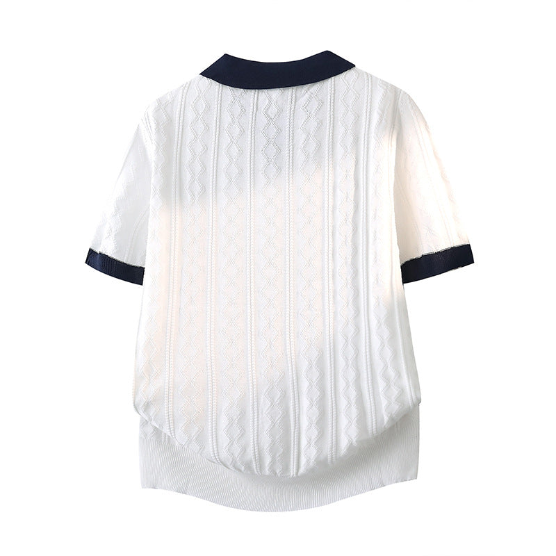 Damen Elegantes Polo-Kurzarmshirt Echo Archiv