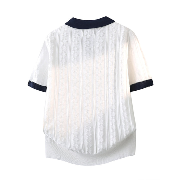 Damen Elegantes Polo-Kurzarmshirt Echo Archiv
