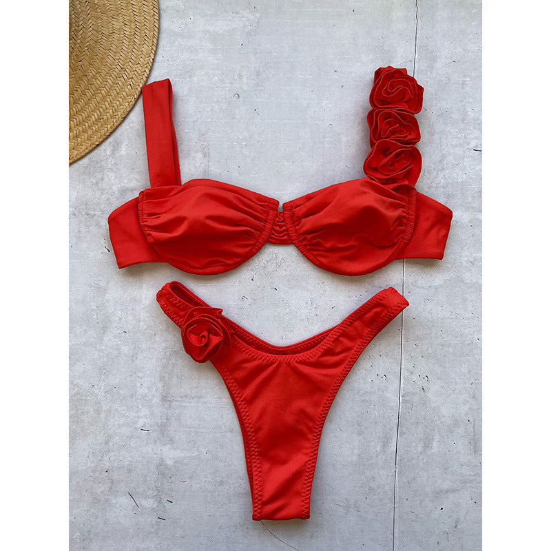 Damen Bikini mit floralen Applikationen Echo Archiv