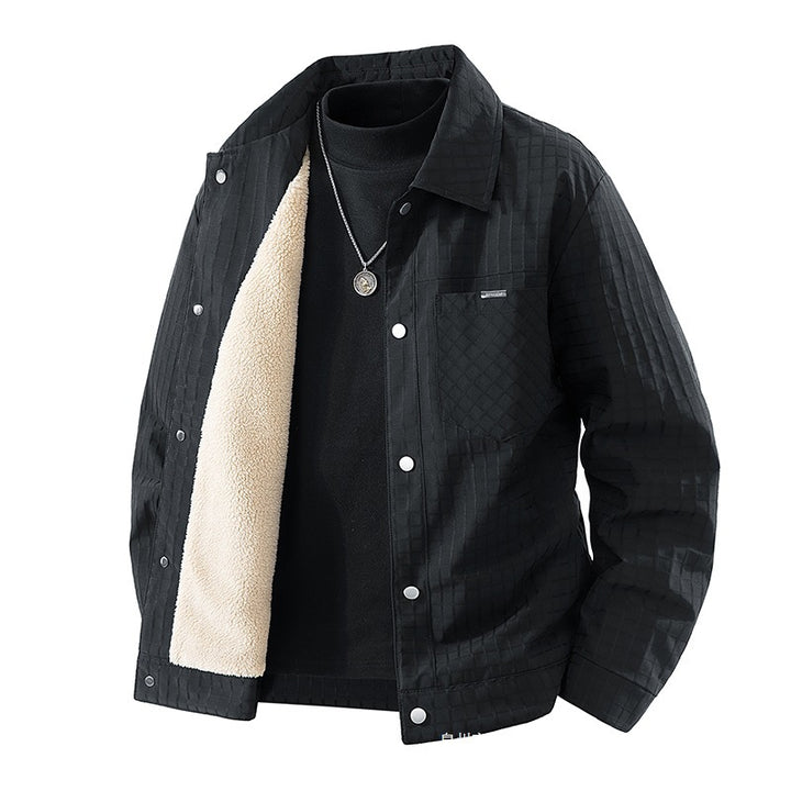 Herren Modische Fleecejacke mit gesteppter Außenstruktur Echo Archiv