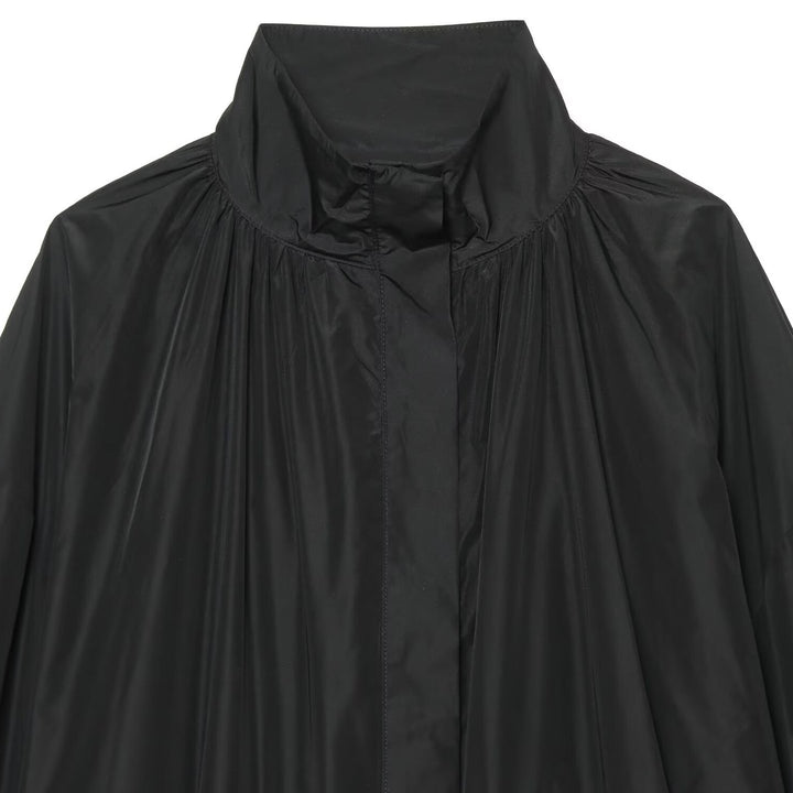Damen Leichte wasserabweisende Oversize Windjacke mit Stehkragen Echoarchiv
