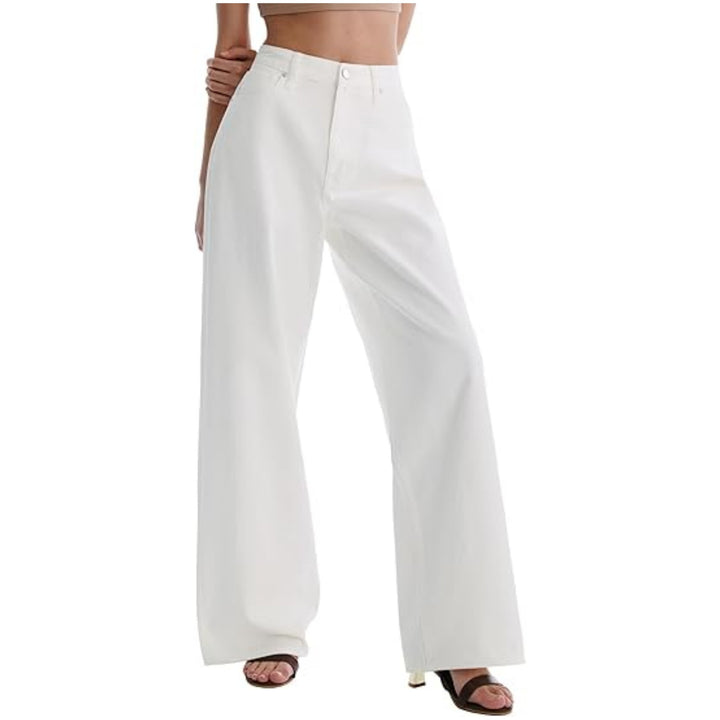 Damen High‑Waist weite Palazzo‑Hose aus leichtem Stretchstoff Echo Archiv