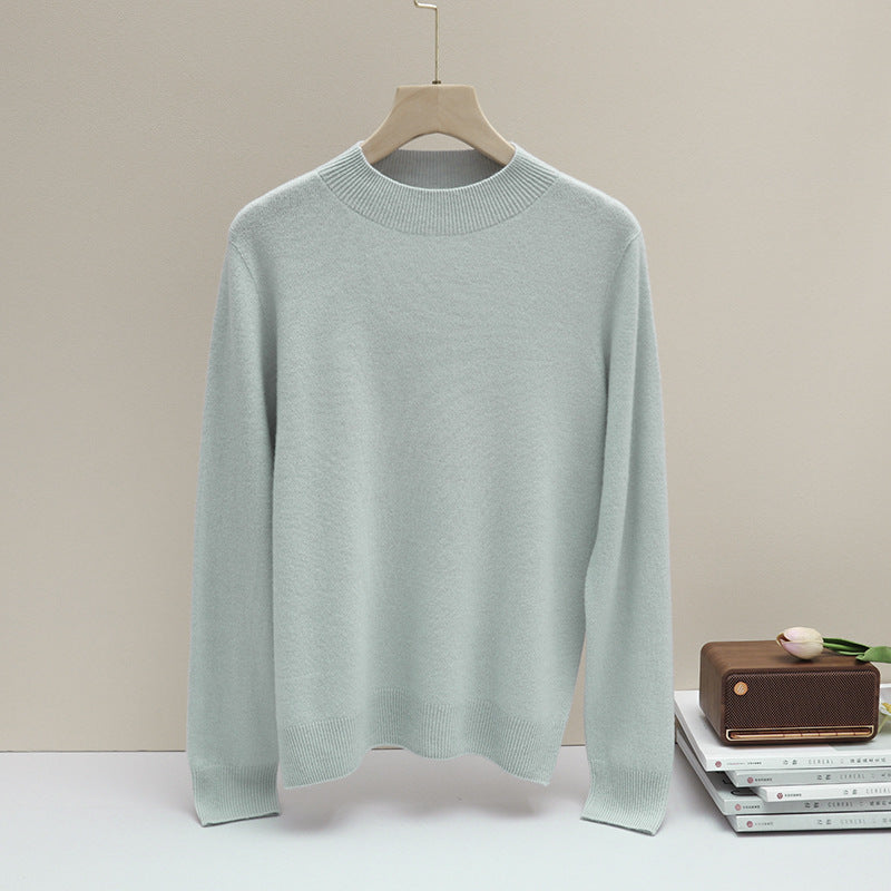 Damen Feiner Longsleeve-Rundhalspullover mit verstärktem Rippenkragen & schmeichelnder Hüftlänge Echo Archiv