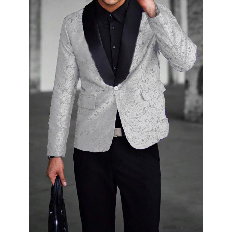 Herren luxuriöser Jacquard-Blazer Echoarchiv