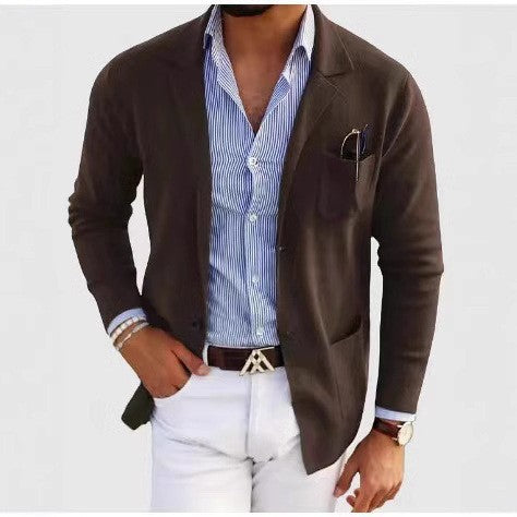 Herren eleganter Strickblazer Echoarchiv