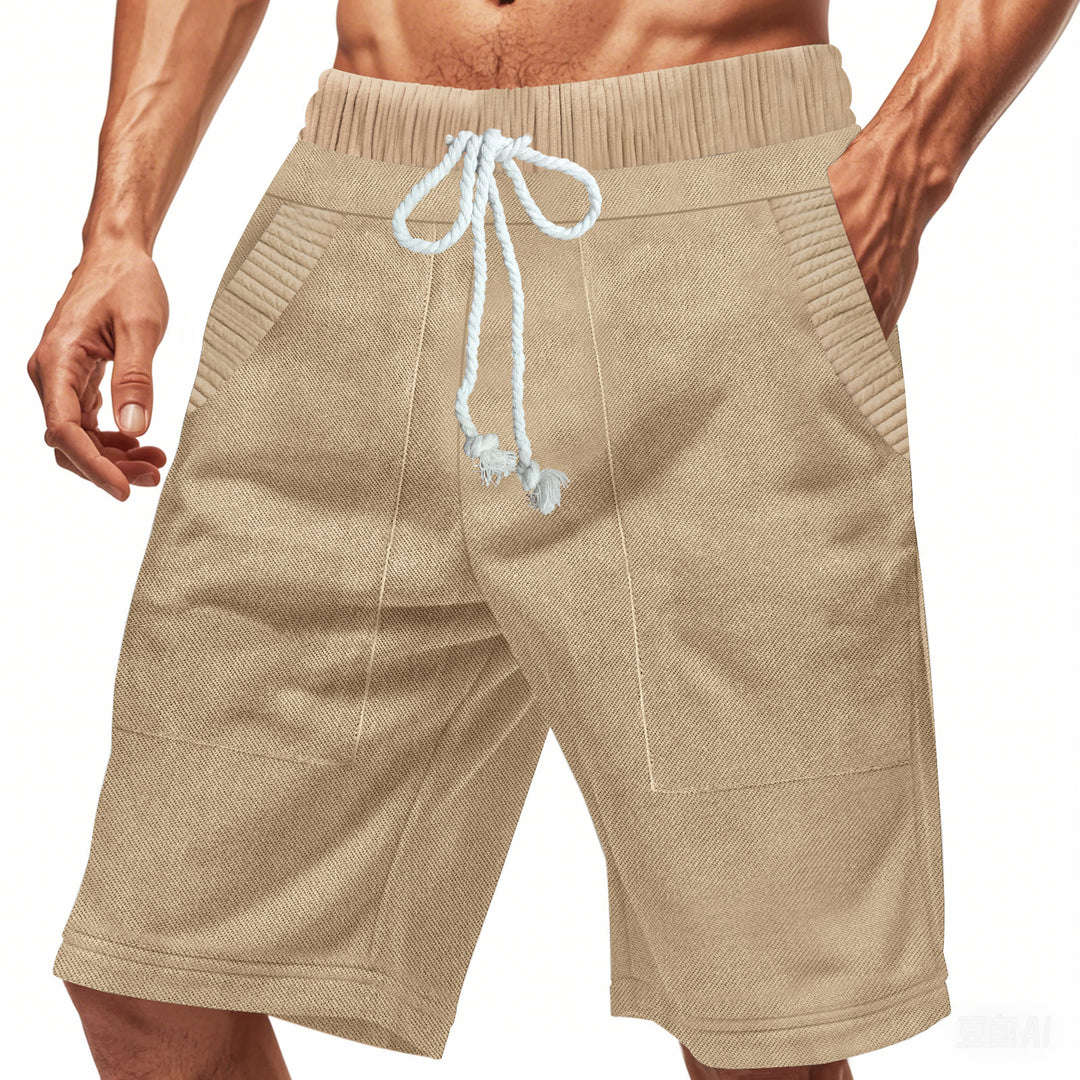 Herren lässige Sport-Shorts mit elastischem Bund und praktischen Taschen Echoarchiv