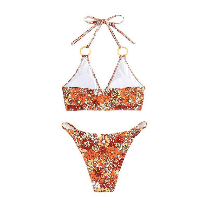 Damen Triangel-Bikini mit Schmuckdetails und verstellbaren Trägern Echo Archiv