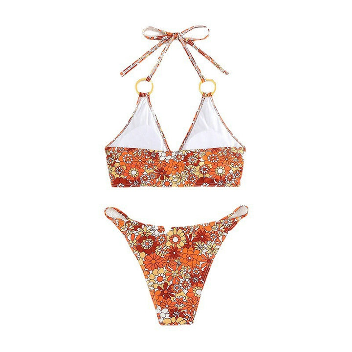 Damen Triangel-Bikini mit Schmuckdetails und verstellbaren Trägern Echo Archiv