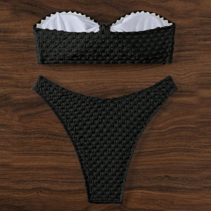Damen Bandeau Bikinis mit einzigartiger Struktur Echo Archiv