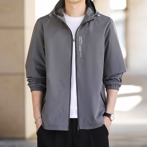 Herren Leichte Outdoorjacke mit verstellbarer Kapuze Echo Archiv