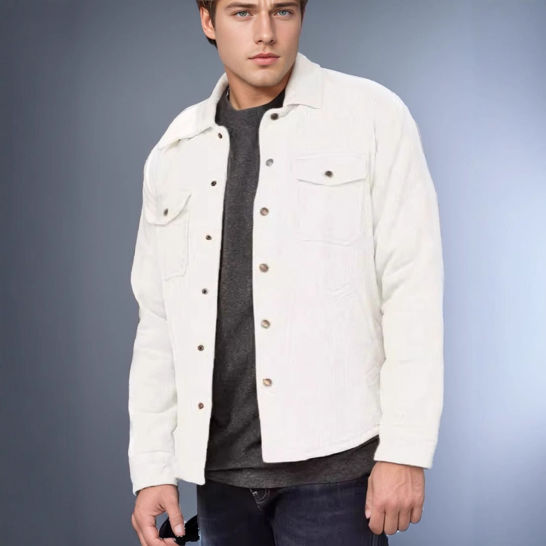 Herren Cordjacke mit praktischen Brusttaschen und weichem Innenfutter Echoarchiv